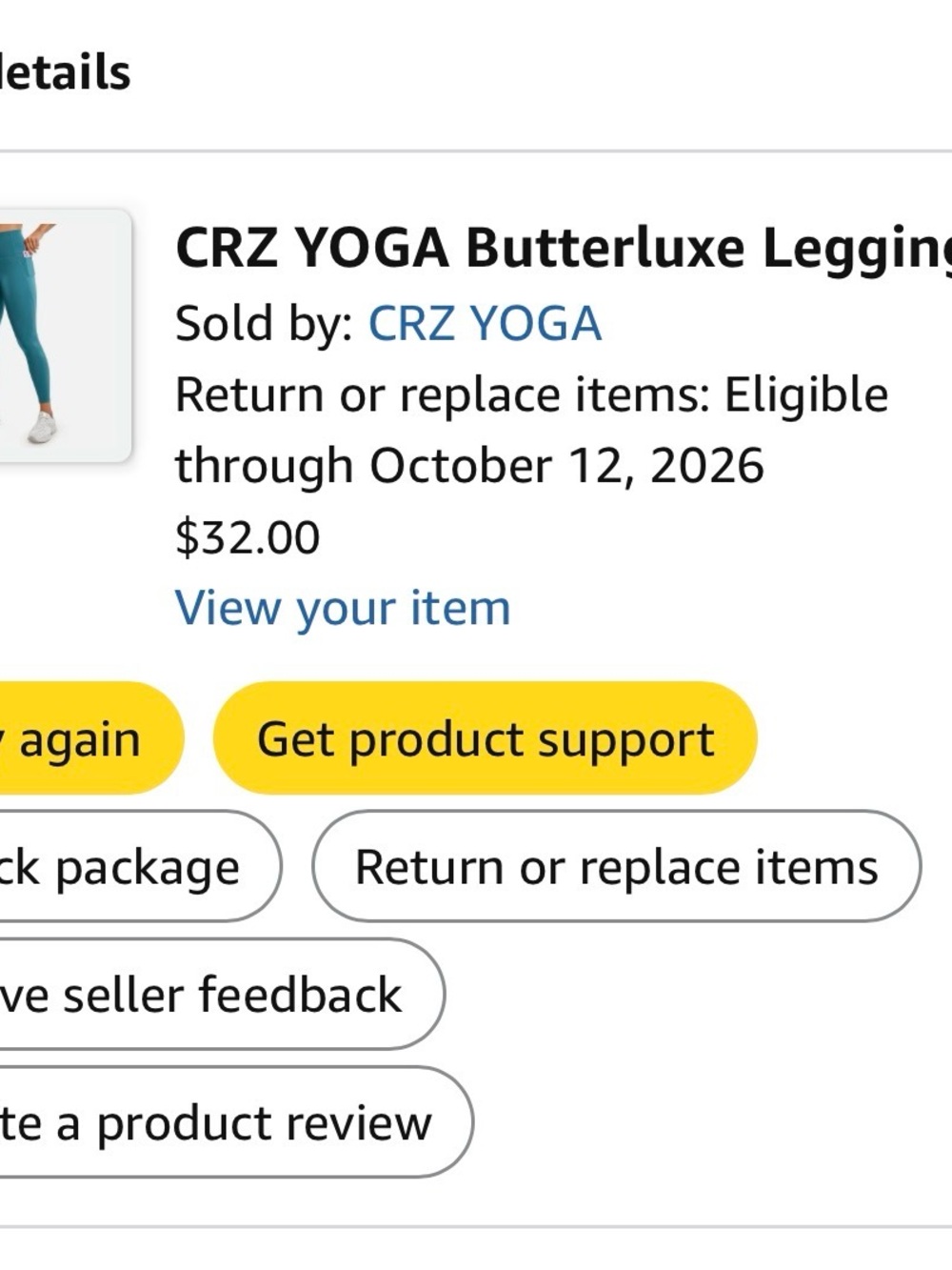 CRZ YOGA Butterluxe Leggings Pockets 25”